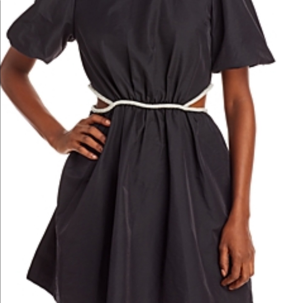 Wayf Cutout Mini Dress Black